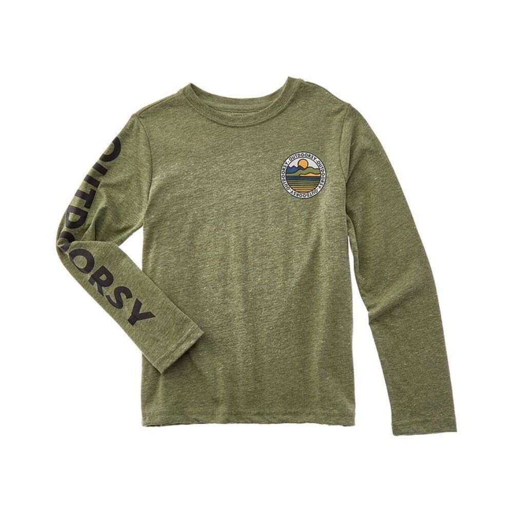 Threads 4 Thought Boys  Outdoorsy Graphic T-Shirt, Green